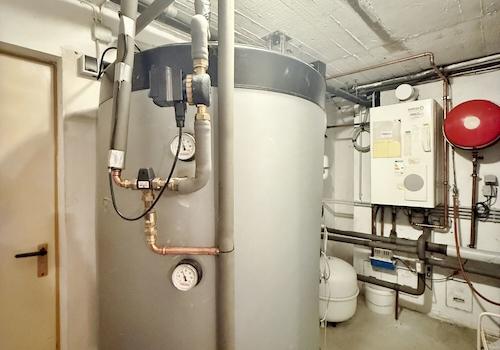 Heizung mit Warmwasserspeicher