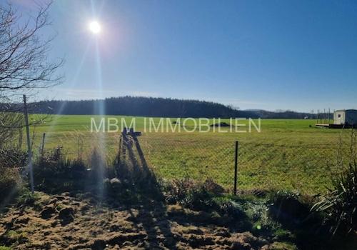 Blick vom Grundstück