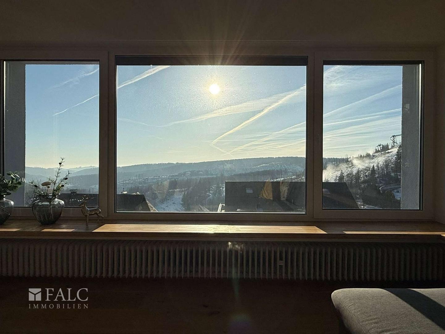 Ausblick aus dem Wohnzimmer