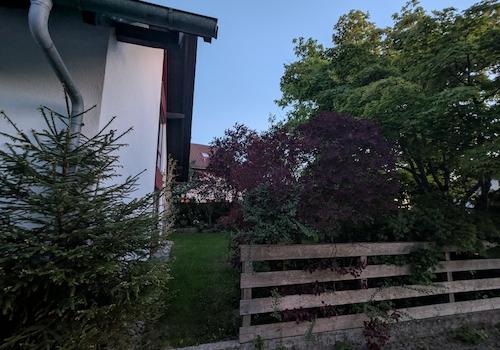 Einfahrt Blick nach Süden