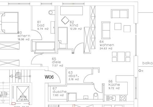 Schematischer Grundriss