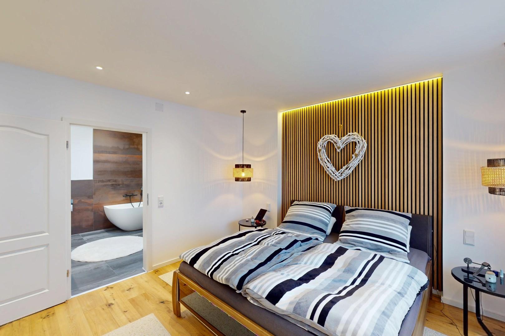 Schlafzimmer mit Bad en Suite