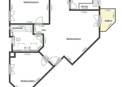 Wohnung. Keine Haftung.