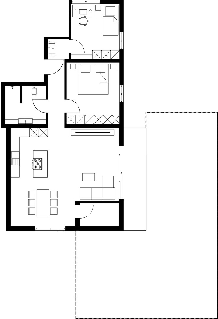 Grundriss Wohnung 2