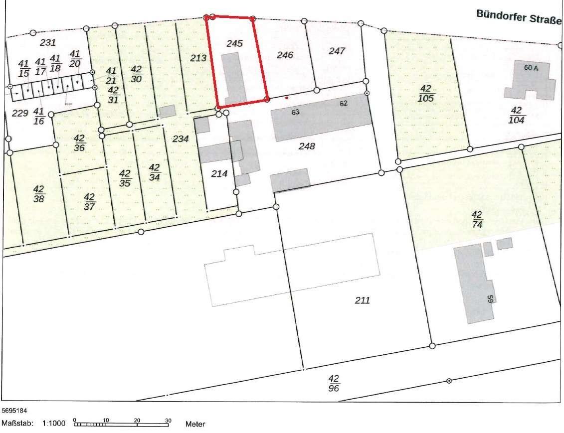 Flurkarte Flurstück 245