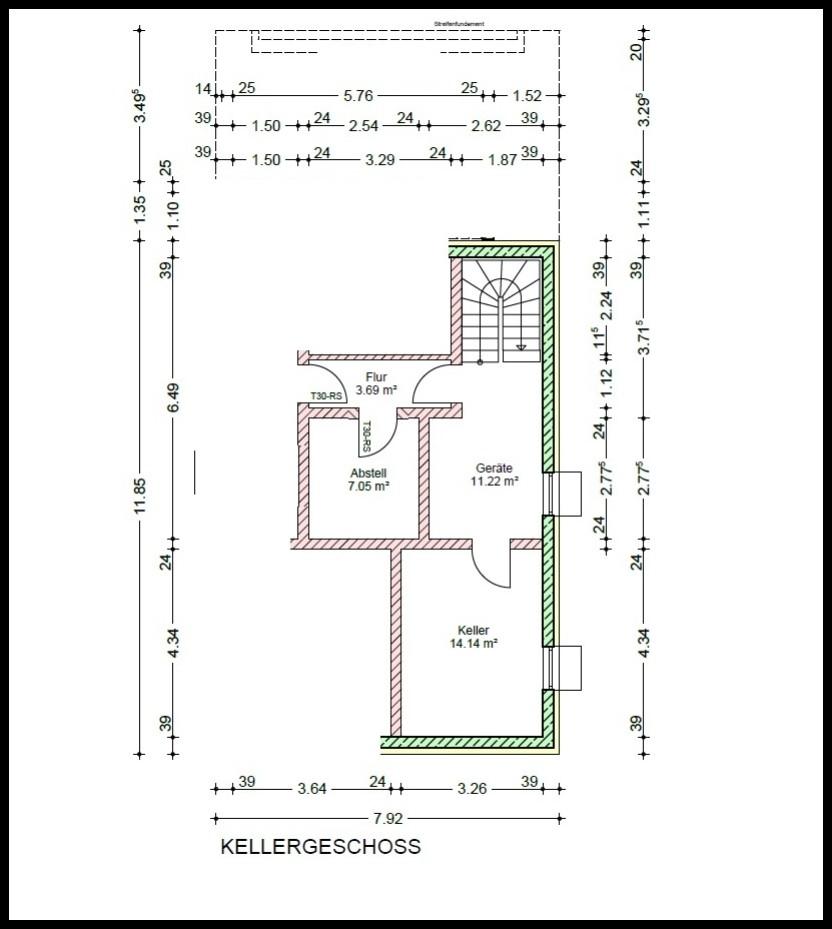 Grundriss Untergeschoss