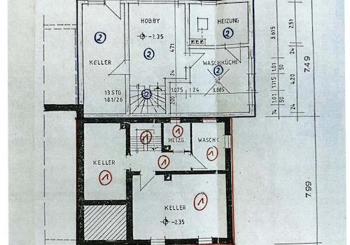 Grundriss Kellergeschoss