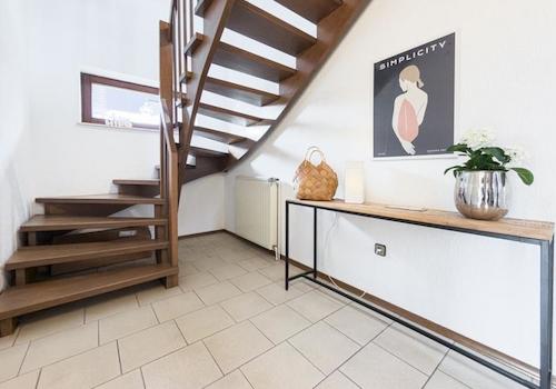 Treppe zum Homeoffice