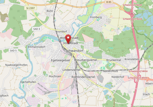 Lageplan_2025-09-02 16_30_16-Adolf-Kolping-Platz 1, 92421 Schwandorf _ OpenStreetMap – Mozilla Firef