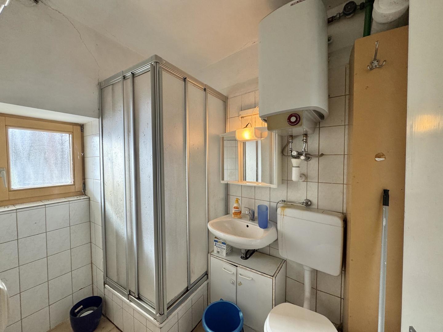 Badezimmer im Treppenhaus