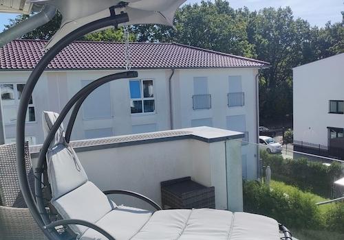Verglaste Dachterrasse