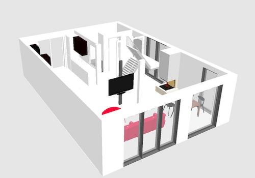 EG 3D - offenes Raumkonzept