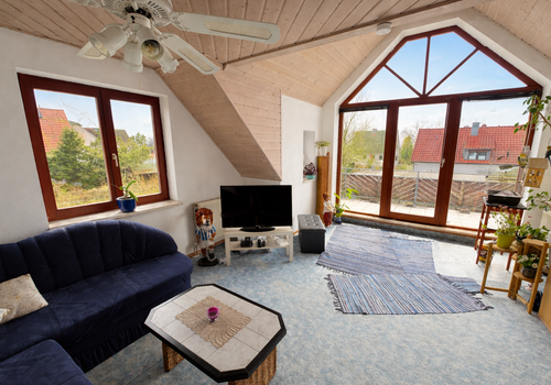 Blick in das Wohnzimmer