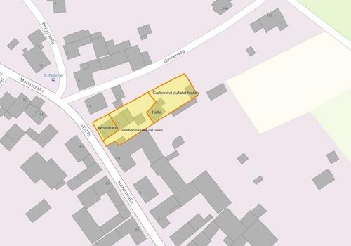 Lageplan mit Objektbeschreibung