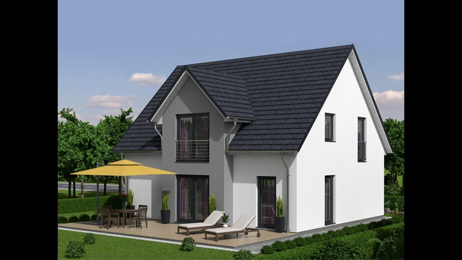 Ansicht vom Garten optional mit Quergiebel