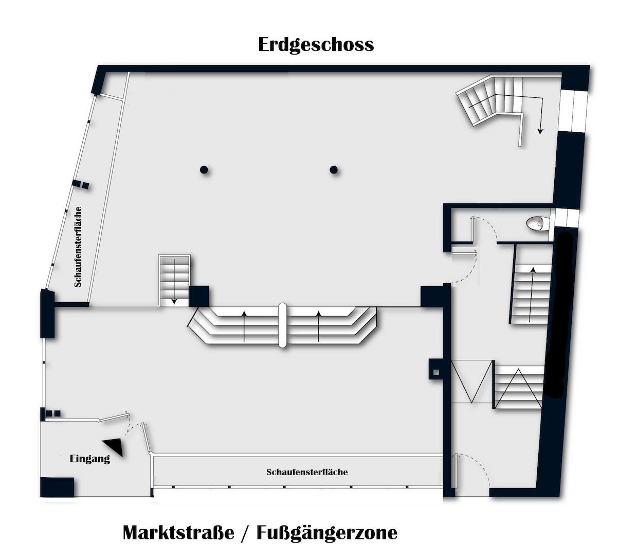 Erdgeschoss (nicht maßstabsgetreu)