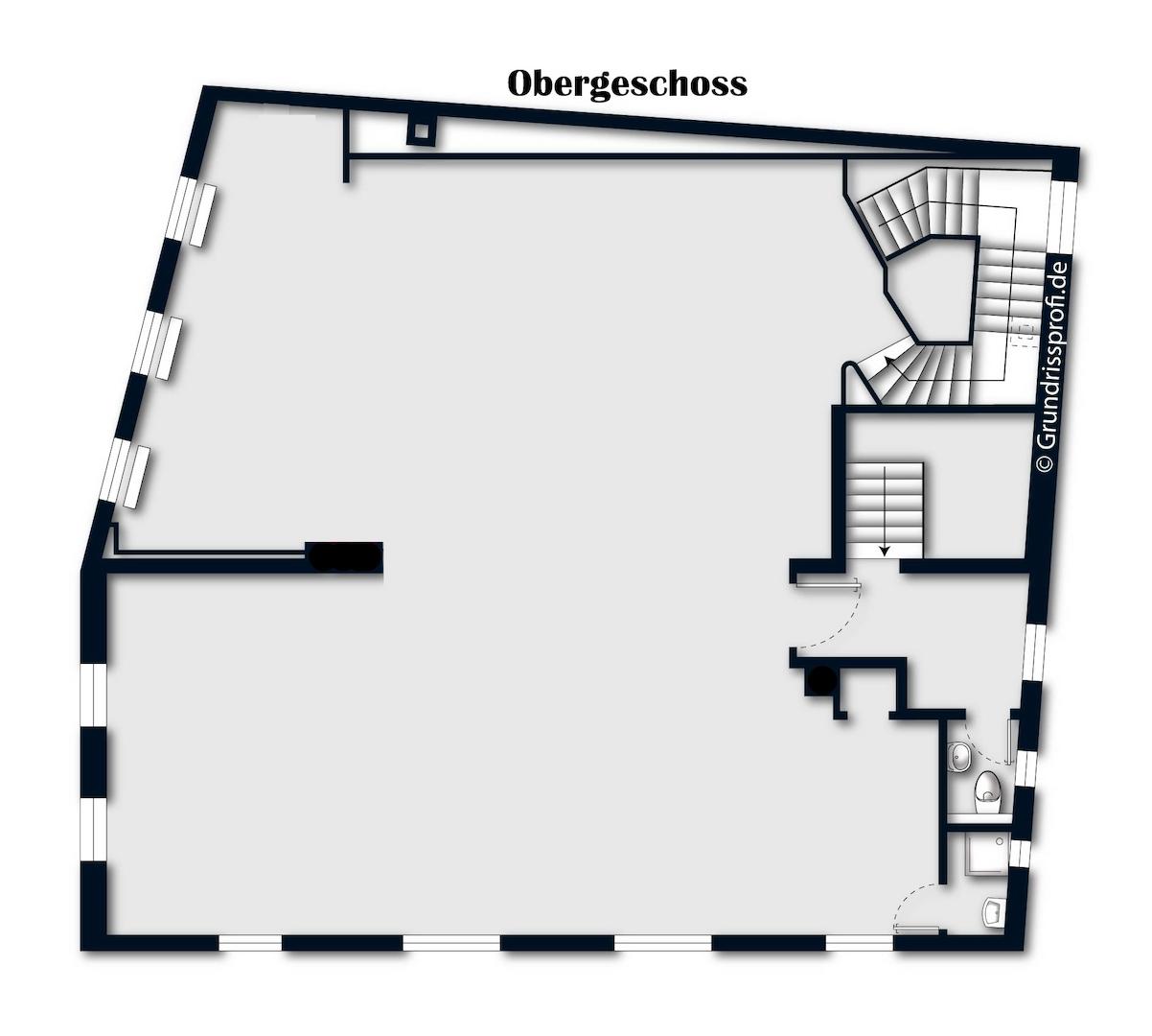 Obergeschoss (nicht maßstabsgetreu)