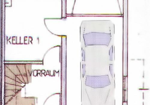 Grundriss Keller/Garage