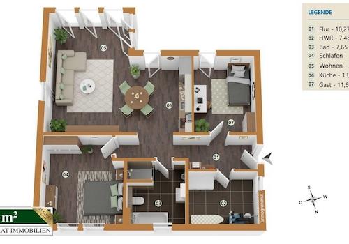 Grundriss EG optimiert - KfW55-Bungalow