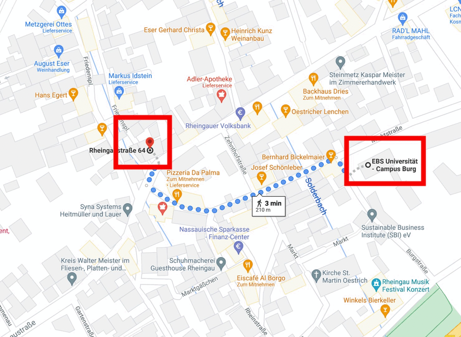 Wegbeschreibung zu EBS Burg