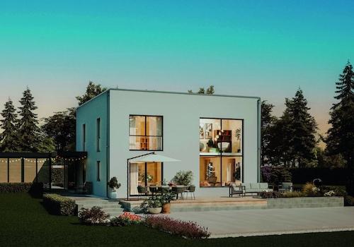 exklusive-villa--abendstimmung