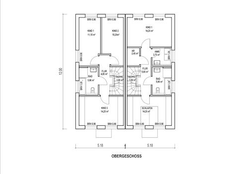 BV Hangelar Grundriss Obergeschoss