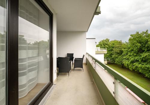 Südostbalkon Blick nach Westen