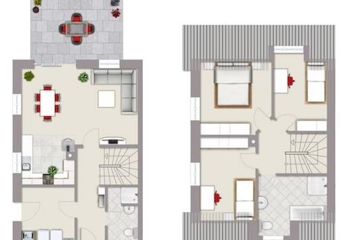 Grundriss Doppelhaushälfte 1