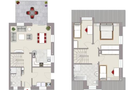 Grundriss Doppelhaushälfte 2