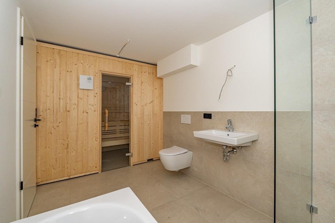 Sauna im Untergeschoss