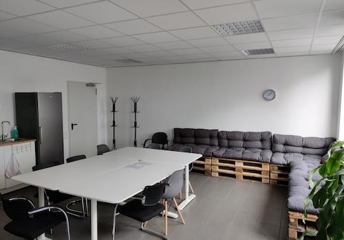 Sozialraum Flachdachgebäude