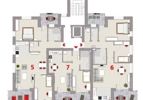 Gesamtgrundriss 1 Obergeschoss