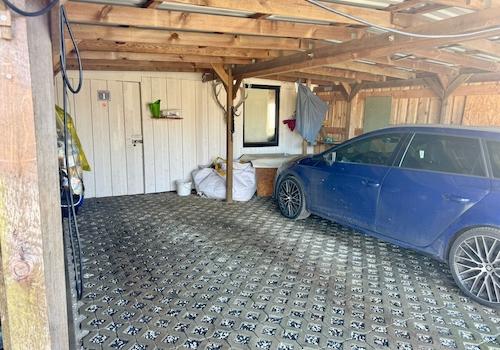 Doppelcarport mit anschließender Werkstatt