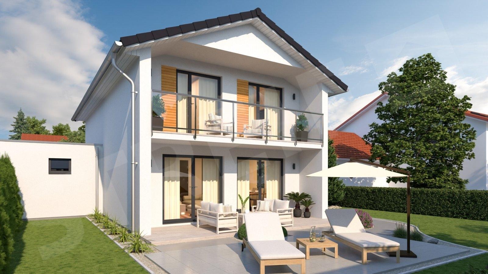 Gartenansicht haus links