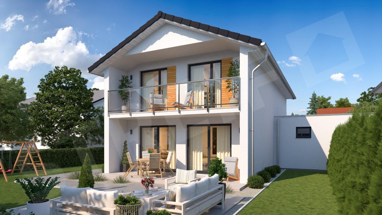 Gartenansicht haus recht 