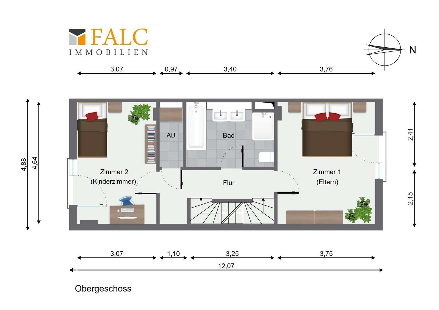 Grundriss Obergeschoss