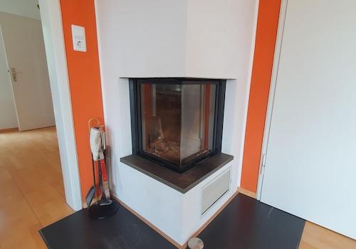 Kaminofen im Wohnzimmer