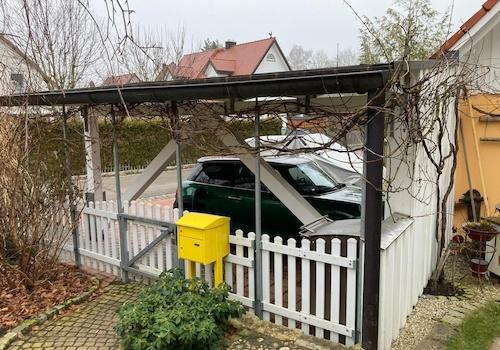 Freitragender Carport 