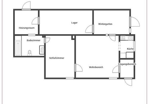 Grundriss Erdgeschoss Zweifamilienhaus