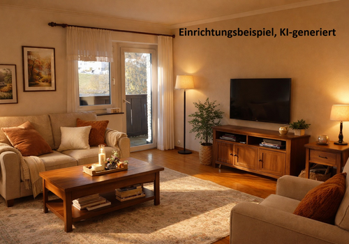 EG: Wohnzimmer mit Einrichtung