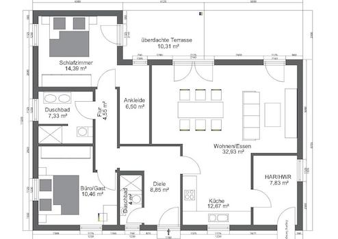 Winkel Bungalow mit Walmdach – Sankt Wendel, de – Vorschaubild 4