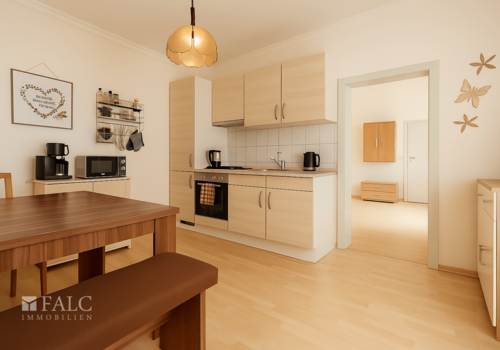 Küche Wohnung rückseitig