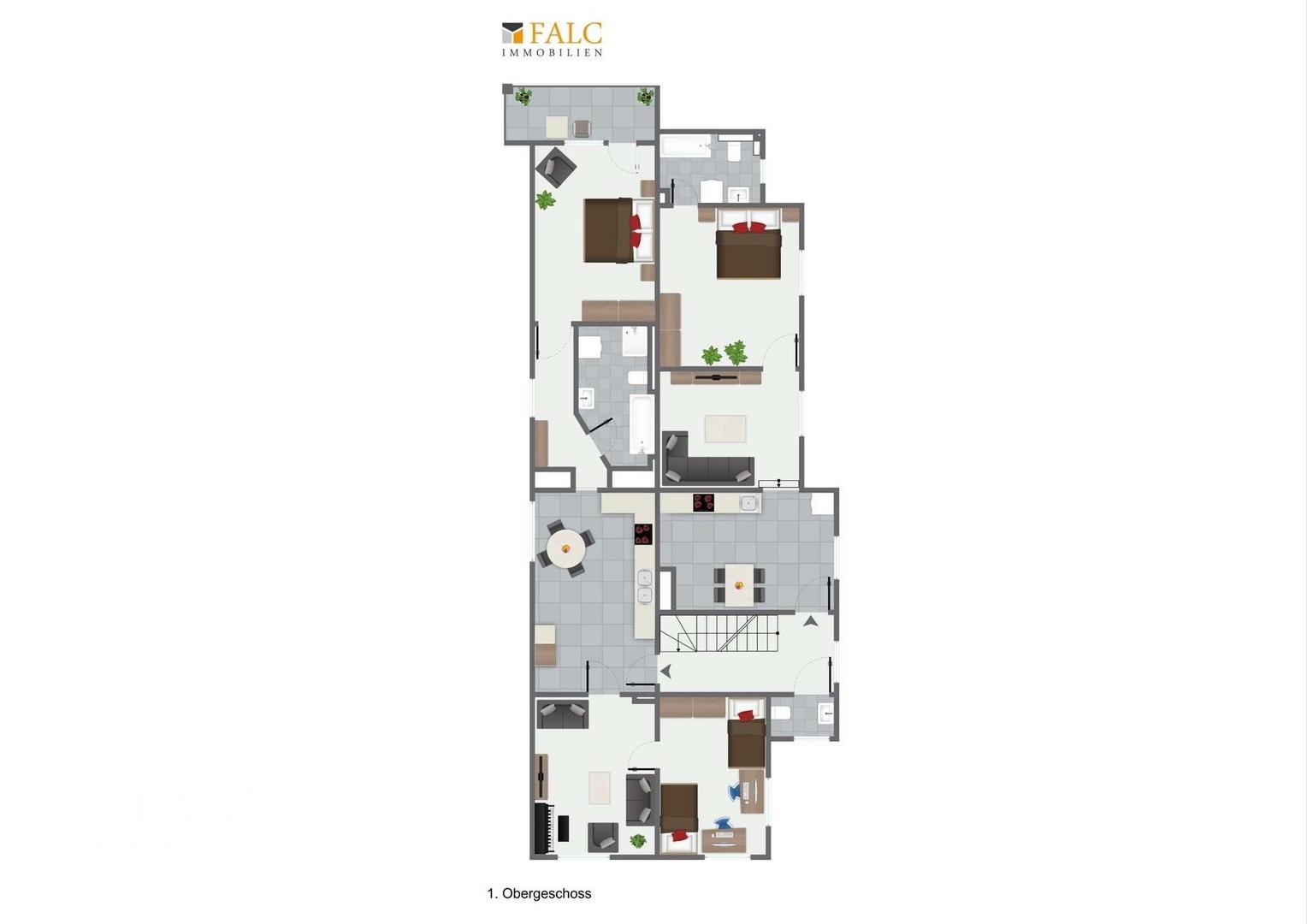 1. Obergeschoss Haupthaus