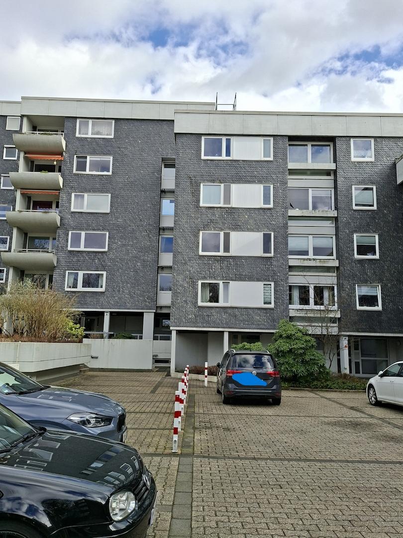 Frontansicht der Wohnanlage