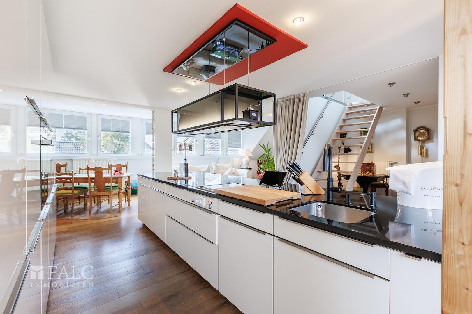 Wohnung Küche Richtung Essbereich Maisonettewohnung