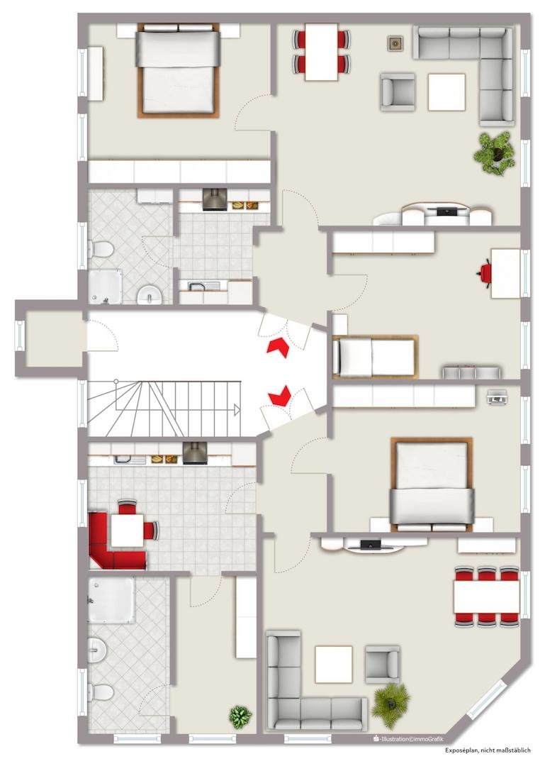 Grundriss 1. Obergeschoss