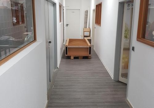 Flur zu den Ausstellungsräumen