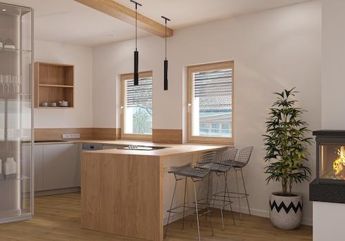 Offener Küchenbereich