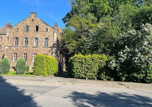 Zufahrt zu Westflügel und Villa (1)