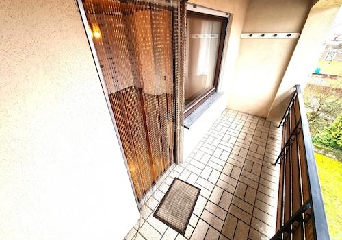 Balkon mit Gartenblick